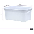 thumbnail image 2 of Superio 50L Knit Laundry Basket with Cut-Out Handles - White (2 Pack), 2 of 5