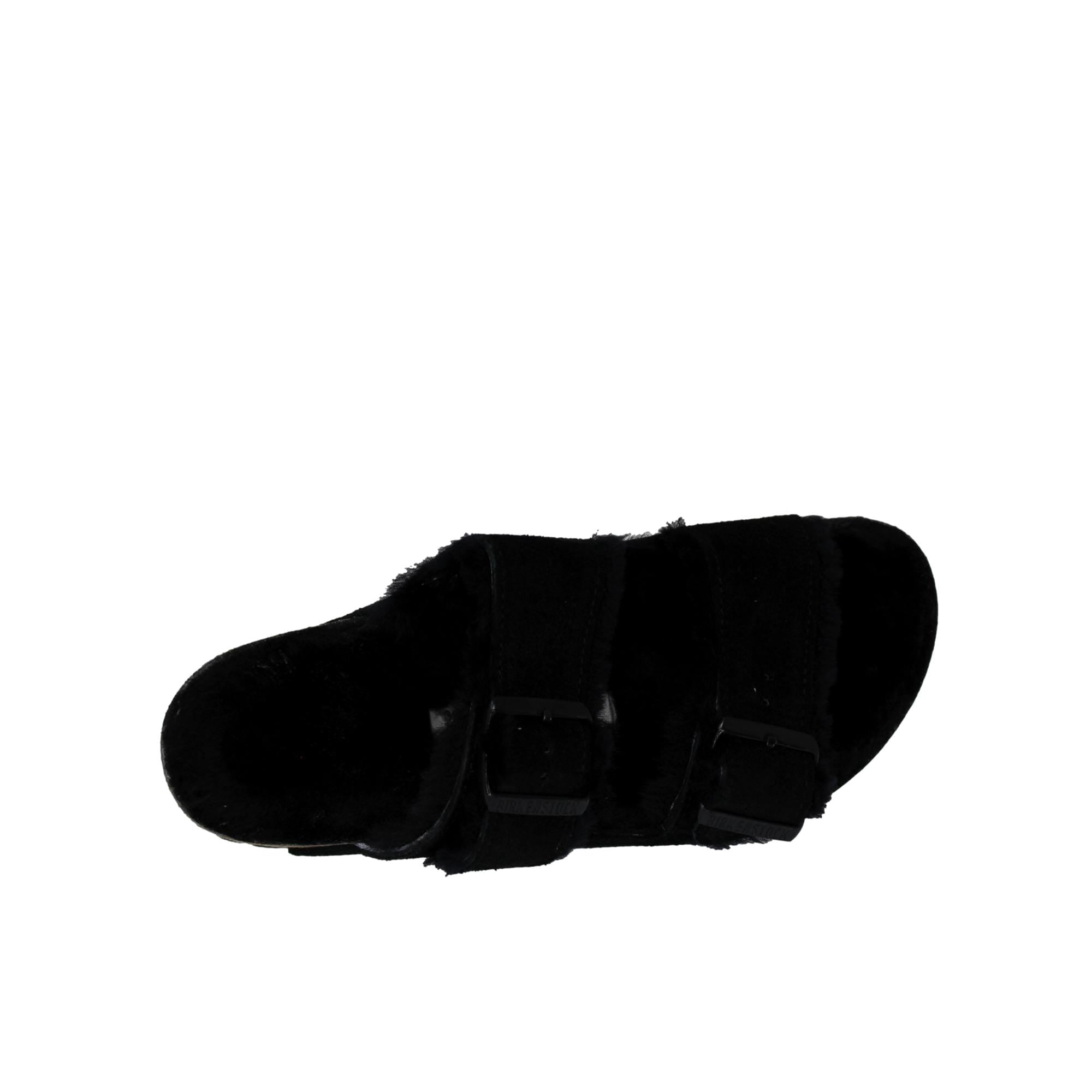 Birkenstock Womens Arizona Suede Fur Lined Footbed Sandals