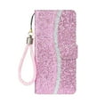 thumbnail image 2 of Samsung Galaxy A51 Case, Dteck Bling Glitter Faux PU Leather Magnetic Closure Multi-Credit Card Slot Cash Holder Wallet Case Phone Cover For Samsung Galaxy A51, Pink, 2 of 8