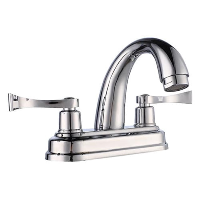 Llave Mezcladora Baño Lavabo Alfa Cuerpo De Latón Cromado Rehilete Corto