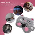 thumbnail image 4 of 2pcs Plush Eye Masks Eye Protective Patches Cartoon Shading Blindfolds, 4 of 6