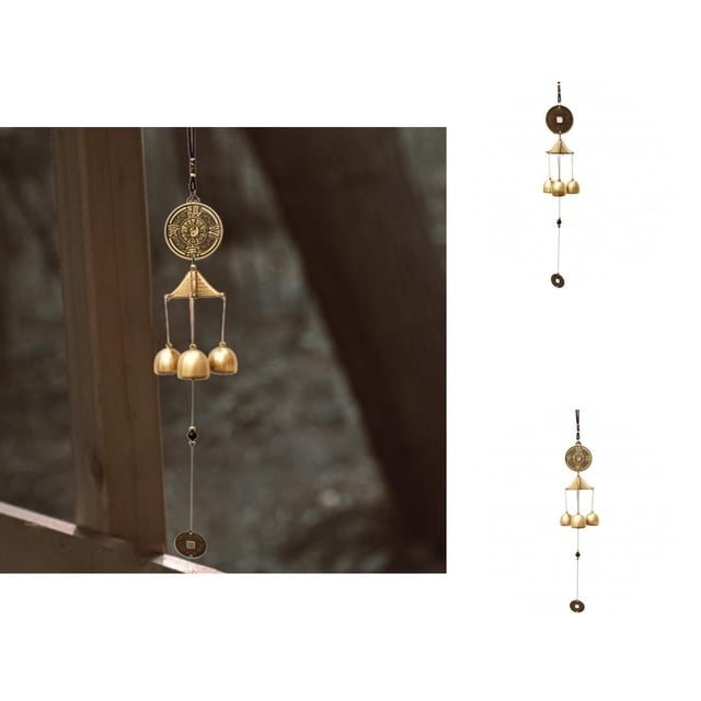 Retro Wind Chime Buddhist Easy-hanging Traditional Chinese Style Windbell Home Decor