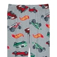 thumbnail image 2 of Hot Wheels Boys Snug Fit Long Sleeve Top and Sleep Pants, 2-Piece Pajama Set, Sizes 4-10, 2 of 3