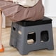 thumbnail image 5 of Inodoro plegable portátil para emergencias de campamento | Orinal de viaje ligero y compacto | Tapa sellada resistente a los olores | Fácil configuración | Plástico resistente | Gris o verde | 1, 5 of 5