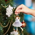 thumbnail image 4 of Hangs 2 Product for Christmas Angel Theme Pendant with Fabric Craft Scene, 4 of 5