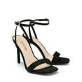 thumbnail image 2 of BURUDANI Women’s High Stilettos Open Square Toe Ankle Strap Heels Sexy Comfort Strappy Dress Shoes Wedding Bridal Pumps Sandals, 2 of 7