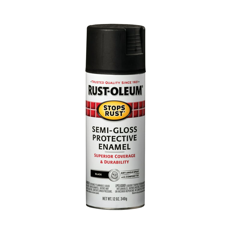Rust-Oleum Universal Spray Paint, Gloss Black - 12 oz spray can