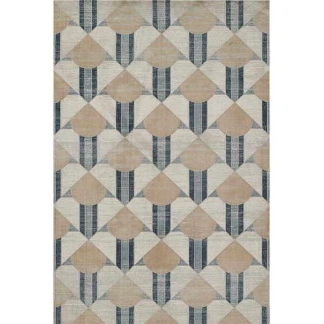 Momeni EDITIEDI-1BLU2277 2 ft. 2 in. x 7 ft. 7 in. Edition Machine Made Contemporary Runner Rug, Blue