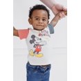 thumbnail image 2 of Camiseta Disney Mickey Mouse para bebés recién nacidos, color blanco roto, 2 of 7
