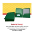 thumbnail image 6 of 2-Pocket Poly Folders, Green, Pack of 25, 6 of 8