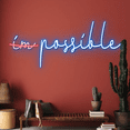 thumbnail image 4 of Glowneon Possible Neon Sign, Motivation Quote Office Decor, 4 of 4