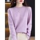 thumbnail image 4 of Suéter de lana 100 % merino de moda, jersey de cachemira, cuello redondo, manga larga, prendas de punto para mujer, ropa de otoño e invierno, tops Aliselect, 4 of 5