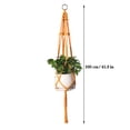 thumbnail image 3 of HOMEIORA 1 Pack Macrame Plant Hanger Indoor Hanging Planter for Plants Holder, Hanging Pot Holder Macrame Decorative Flower Pot Holder for Indoor Outdoor Boho Home Décor, 3 of 5