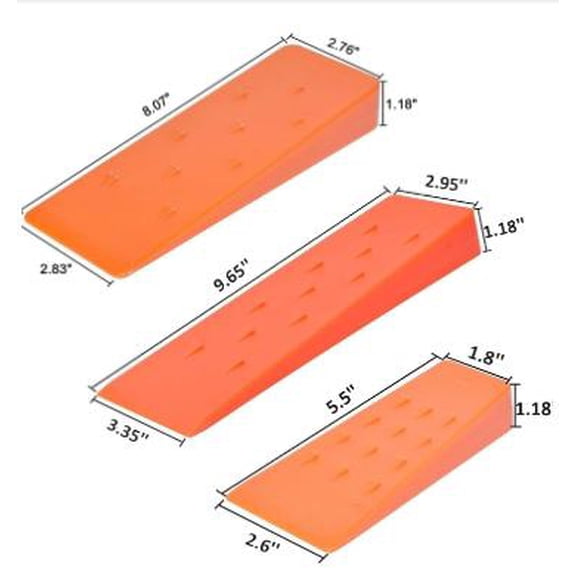 QIDITONG 2pcs Tree Felling Wedges Safe Logging Wedges Nonslip Portable Felling Wedges Chainsaw Wood Splitting Tools