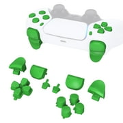 eXtremeRate Green Replacement D-pad R1 L1 R2 L2 Triggers Share Options Face Buttons for ps5 Controller BDM-010/020