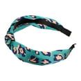 thumbnail image 7 of Unique Bargains 1 Pcs Leopard Pattern Knotted Headbands Women Hairband Hair Hoop Green, 7 of 7