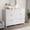 White, variant on Fnkosi Fluted 8-Drawer Dresser,Large Wood Storage Chest Organizer with Charging Station,Waterproof Lacquered Desktop,for TV Stand/Bedroom,Walnut Color