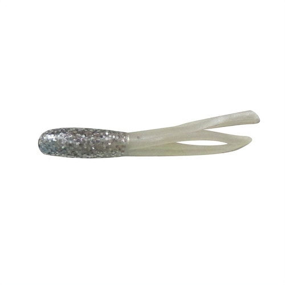 (6 pack) Creme 1.5" Mini Tail Lure, Silver Glitter & Pearl
