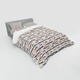 thumbnail image 2 of Ambesonne Floral Bedding Set 4 Pcs, English Garden Navy Stripes, Queen, Multicolor, 2 of 2