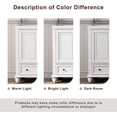 thumbnail image 3 of Eclife 24" Mid Century Bathroom Vanity Cabinet Classic with Ceramic Sink Top, White, 3 of 10