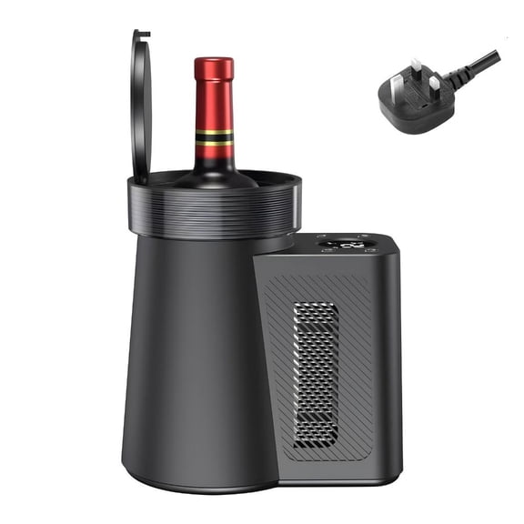 MOMOJIA Electric Wine Chiller Quickly Cooling 15 Minutes Gravities Touch Control ABS Nonrust Steel Convenient Portable Design