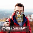 thumbnail image 7 of Neck Gaiter Face Cover Scarf, Cute Food Tomato Cucumber Burger Soft Face Sun Mask Cover Scarf Headband Cooling Sweat Absorbing Bandanas Hiking Cycling Running, 7 of 7