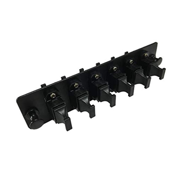 RiteAV LGX Footprint MPO Adapter Panel, 6 Ports, Loaded w/6 MPO Adapters, Black