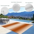thumbnail image 3 of Outdoor Rug 3x5 ft Ombre Caramel Orange Outdoor Large Area Rug Non Slip Rubber Gradient Color Front Door Mat RV Rug Camping Carpet Patio Outdoor Rugs for Backyard Balcony Deck Porch Indoor, 3 of 9