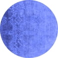 thumbnail image 1 of Ahgly Company Indoor Round Persian Blue Bohemian Area Rugs, 4' Round, 1 of 4