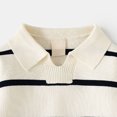 thumbnail image 4 of Enyan Boys Shirt for Fall Winter Size 1-6T Toddler Boy Clothes Long Sleeve Striped Tee Top(5-6 Years), 4 of 7