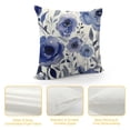 thumbnail image 4 of Nawypu  Watercolor Floral Leaves Abstract Plant Print Throw Pillows Modern Art Decoration Square Cushion Case Family Sofa Living Room Outdoor Decor Pillow Case (Purple), 4 of 5
