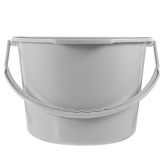 Amosfun Portable Toilet Bucket Grey Designed for Home Use with Splash Proof Lid