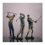 ADVEN Luxury Golf Character Figurine Creative Modern Sport Statue Art Figurines Nordic Resin Crafts for Living Room Home Decoration Accessories