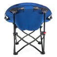 thumbnail image 3 of Lucky Bums Moon Camp Kids Adult Indoor Outdoor Comfort Lightweight Durable Chair with Carrying Case, Blue, Small, 3 of 5