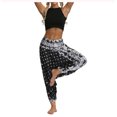 thumbnail image 2 of XIAOFFENN Wide Leg Yoga Pants For Women, Womens Baggy Harem Pant Elastic Waist Drop Crotch Pant Lightweight Cotton Casual Wide Leg Beach Yoga Pants Black Free Size, 2 of 7