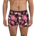 thumbnail image 2 of Goofa Rose Flowers Printed Men's Boxer Briefs Underwear, Moisture-Wicking Underwear, Trunk,Soft and Breathable Cotton Underwear-XX-Large, 2 of 9