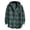 Green, variant on Awwp Mens Shirts, Casual Long Sleeve Hooded Shirt, Collared Plaid Cardigan Shirts for Men Black L