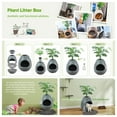 thumbnail image 4 of Jaxpety Large Smart Plant Litter Box with Deodorization System, Artificial Plants,5 Cat Litter Bags,Light,Cat Litter Mat,Scoop,Gray, 4 of 7