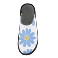 thumbnail image 3 of IAUYY Memory Foam House Slippers Suitable for Both Men and Women. Comfortable, Anti-Slip Plush Flat-Bottomed Slippers The Best Holiday Gift Blue Flower, 3 of 9
