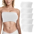 thumbnail image 2 of Ramiter Lingerie for Women Women's Bras Wireless Full Coverage Plus Size Minimizer Non Padded Comfort Soft Bra Multipack 3XL,White, 2 of 4