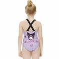 thumbnail image 2 of Kuromi And My Melody Girls One Piece Swimsuits Hawaiian Summer Swimwear Beach Bathing Suit Outfits, 2 of 7