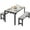 White Table&Black Bench, variant on Dining Table Set for 4, 3-piece Dining Room Table Set with Bench, Breakfast Nook Table Set for Small Space, Modern Kitchen Dining Furniture, White Kitchen Table and 2 Gray Velvet Benches