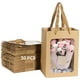 thumbnail image 1 of 50 bolsas de regalo de papel con ventana transparente, bolsas de regalo de papel marrón, bolsas de compras Kraft de 7,1 x 5,1 x 9,8 pulgadas con asas para fiestas de festivales presentes, 1 of 6