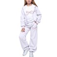 thumbnail image 2 of yuCgh Girls' 3-Piece Set Base Layer & Jacket Outfit, Layered Winter Wear, Thermal Top, Pants, and Lightweight Jacket, Warm and Cozy for Cold Weather Activities,White 11Y, 2 of 6