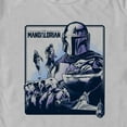 thumbnail image 2 of Men's Star Wars: The Mandalorian Warriors Poster Graphic Tee Silver 2X Large, 2 of 4