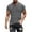 Gray, variant on Cxenplz Mens Summer Tops Short Sleeve Crew Neck Plain Novelty T Shirt Cotton Crew Tee Undershirts Tshirts