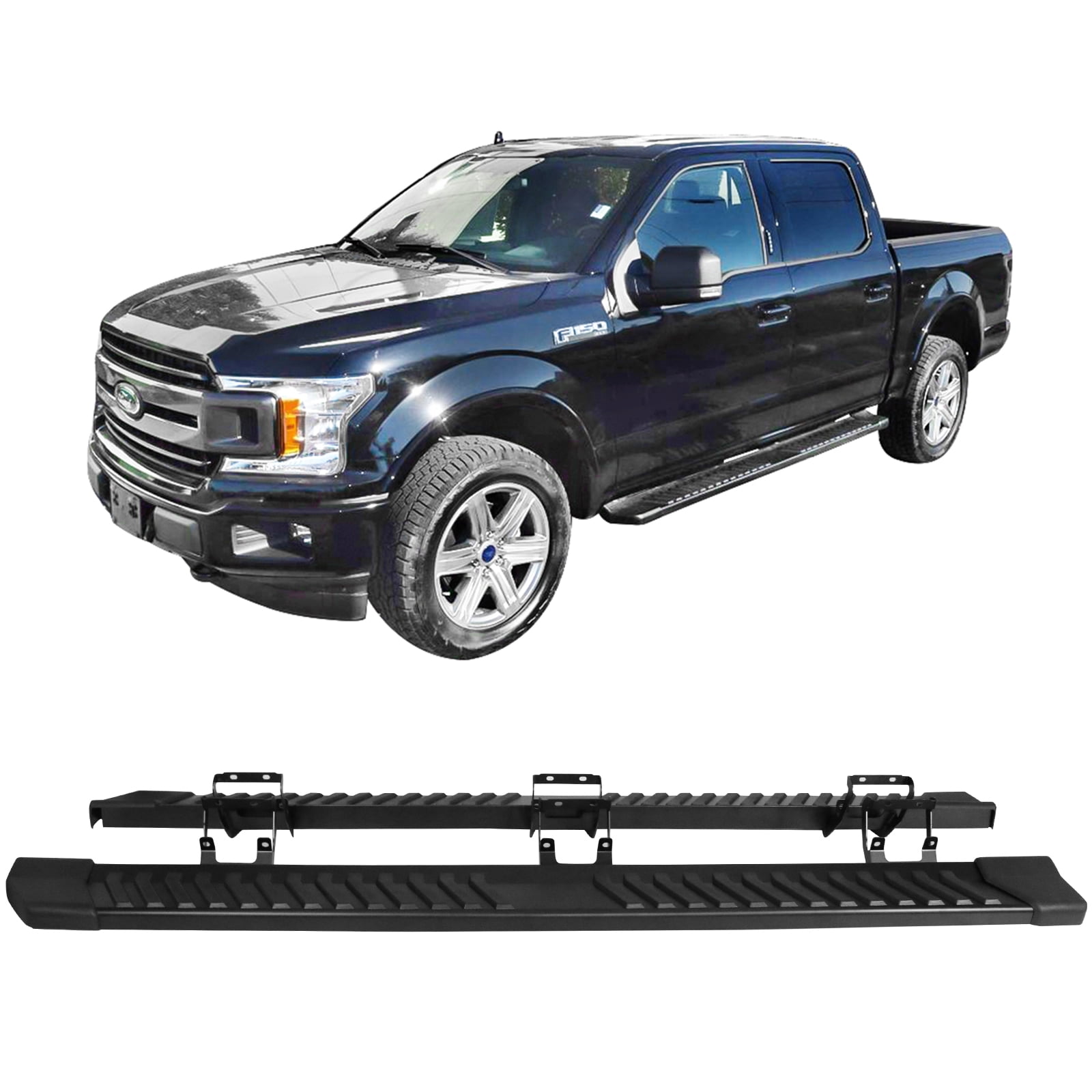 Ikon Motorsports Compatible with 15-23 Ford F150 SuperCrew Cab V Style ...