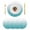 Turquoise, variant on Aqua Blue Geometric Round 13 Inch Placemats Set of 2, Modern White Stripe Distortion Art HeatResistant Non Slip Place Mats for Dining Table, Wipeable Braided Kitchen Table Mats for Housewarming