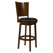 Powell Big Tall Solid Back Wood Bar Stool by Powell Furniture