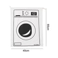 thumbnail image 5 of Cesta de almacenamiento rectangular de tela de lona, con revestimiento impermeable Adepaton 2035375-3, 5 of 5